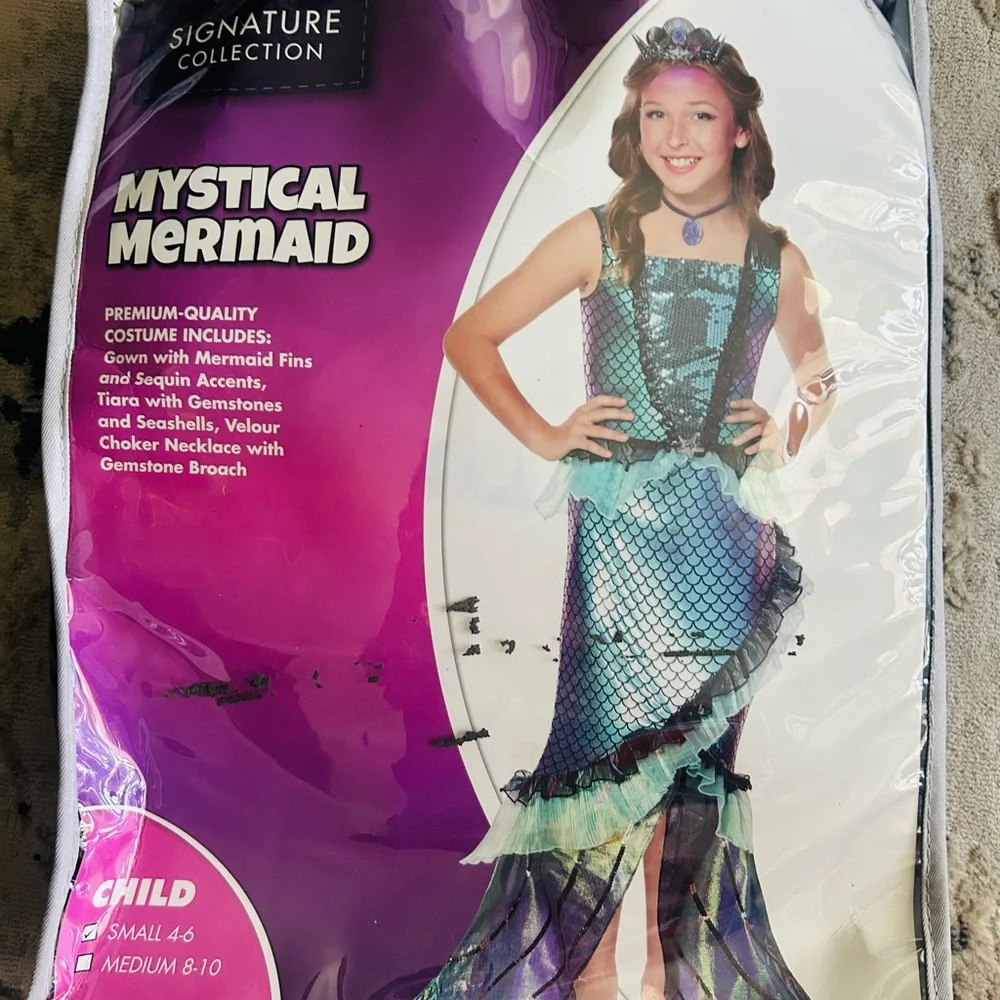 Spirit Mystical Mermaid Costume - Purple & Teal - Picture 10 of 10